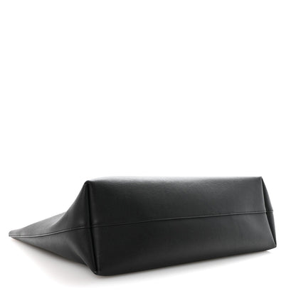 Calfskin Large Shopping Tote Black