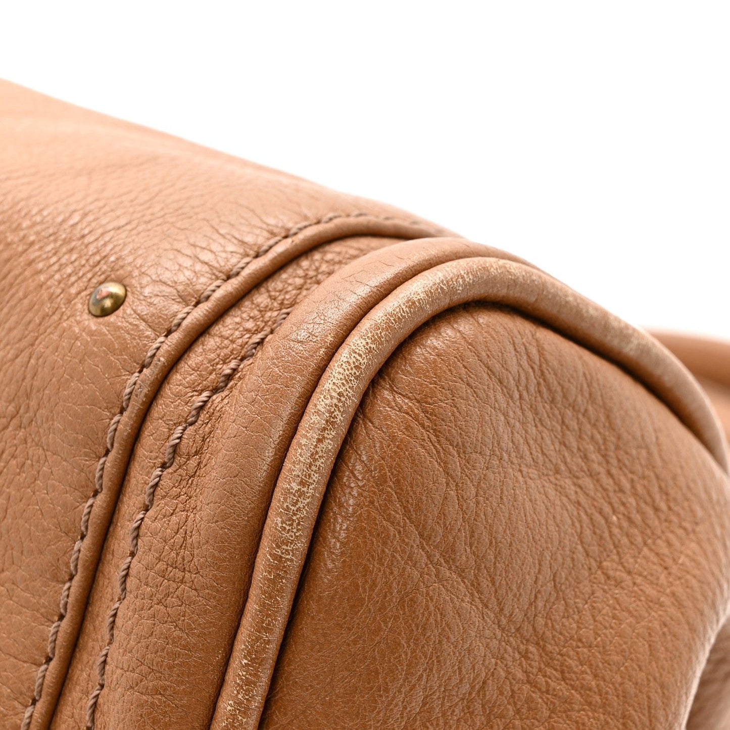Calfskin Medium Paddington Satchel Tan