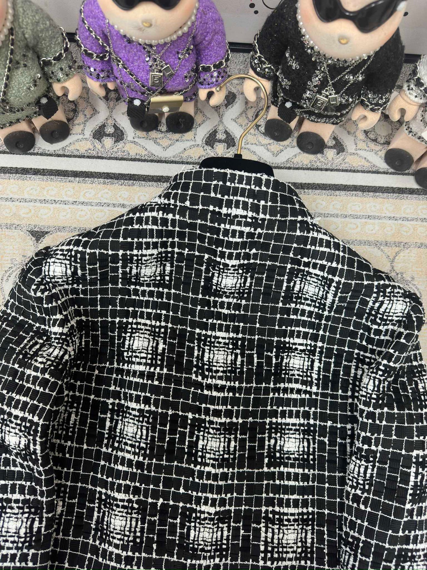 CC 25 Tweed Jacket Black Polyamide Cotton 251893