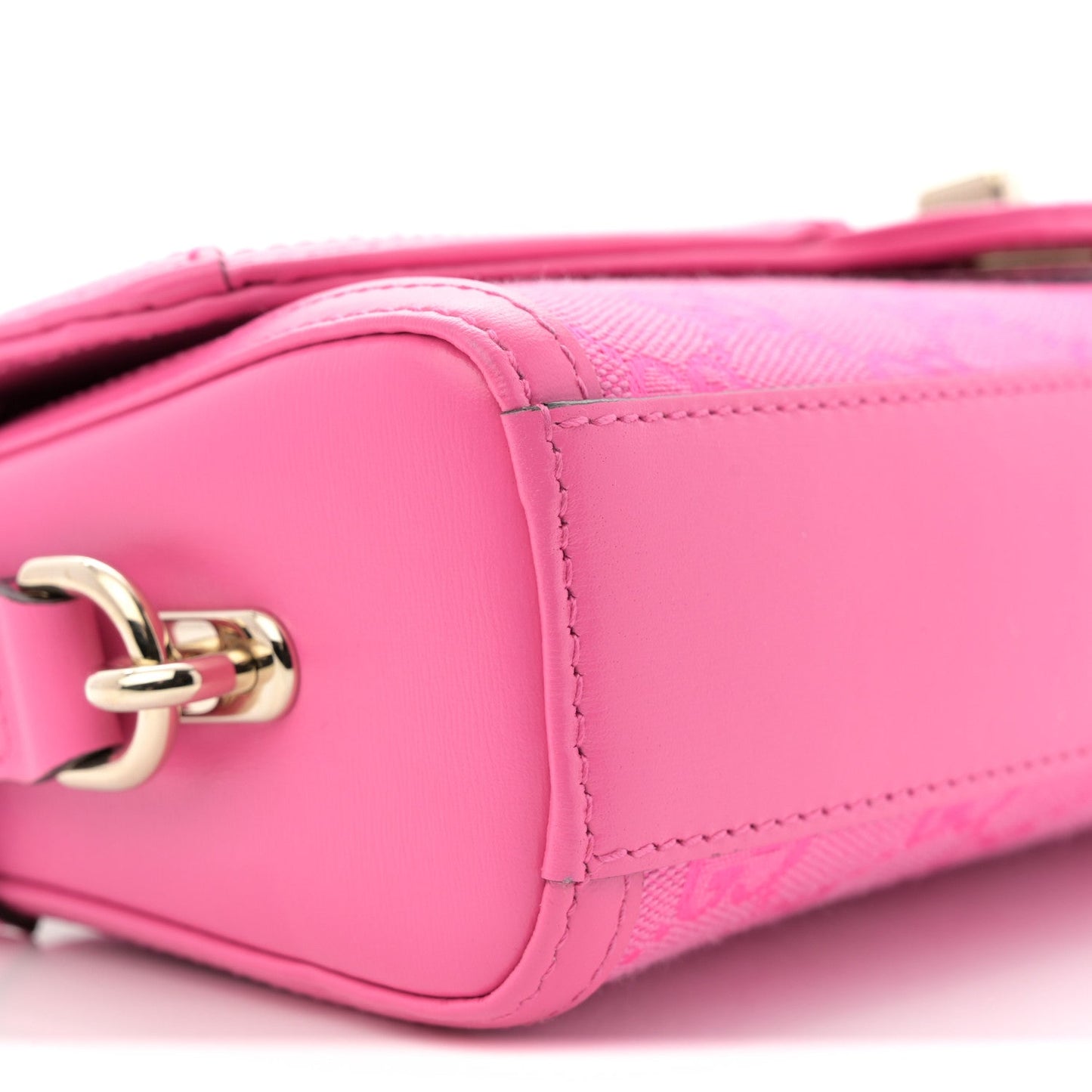 GG Monogram Textured Dollar Calfskin Small Luce Shoulder Bag Pink