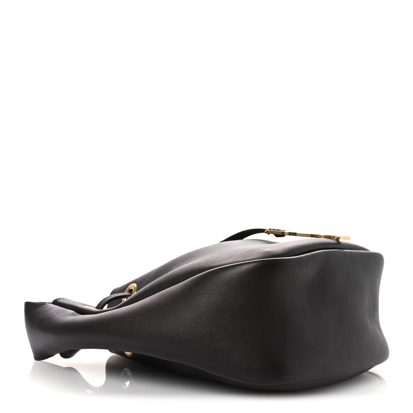 Calfskin Cassandre Supple Bucket Bag Black