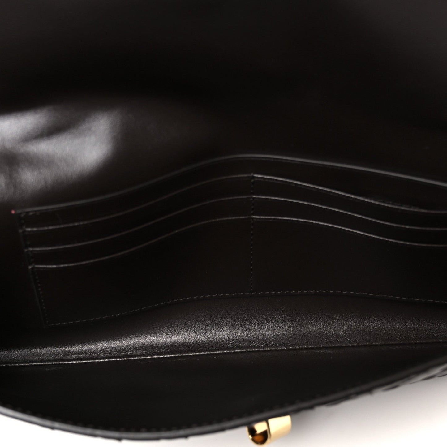 Nappa Intrecciato Long Andiamo Top Handle Clutch Fondant