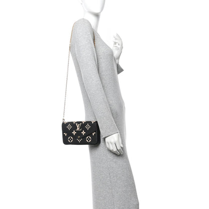 Empreinte Monogram Giant Felicie Pochette Black Beige