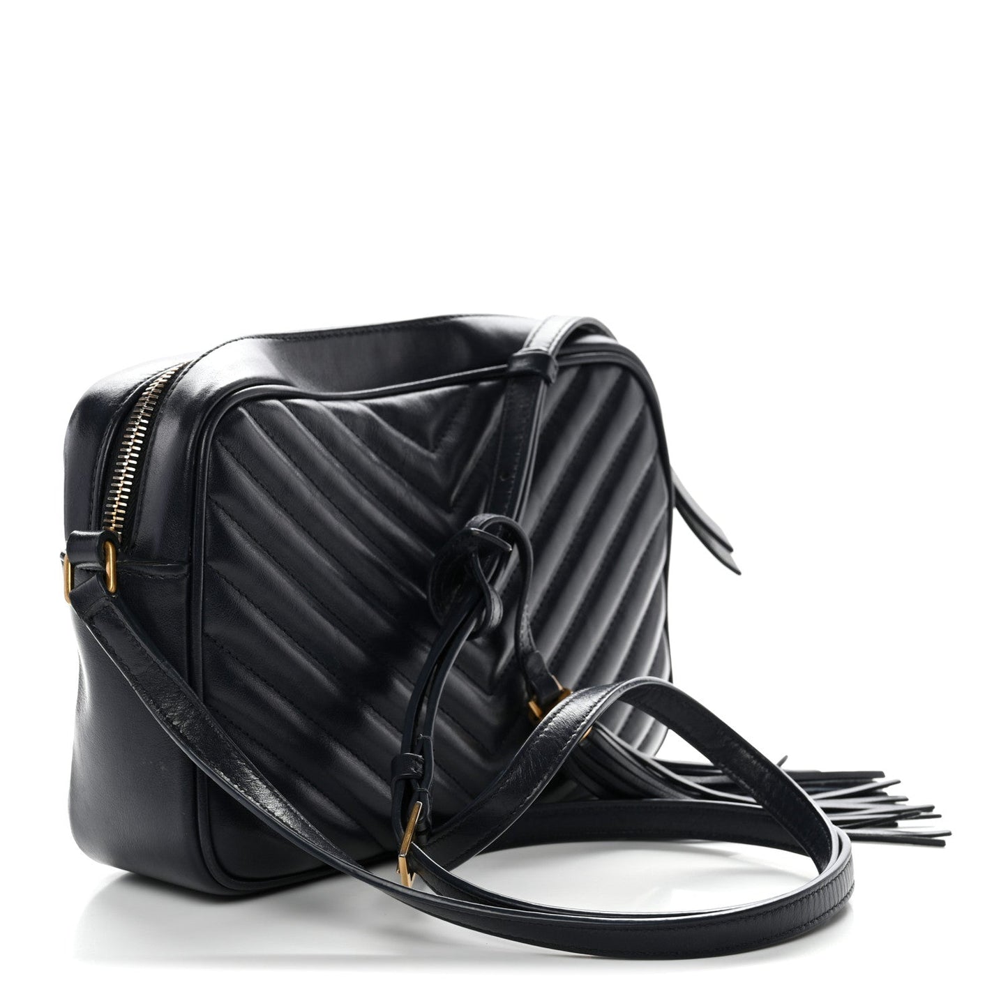 Calfskin Matelasse Monogram Lou Camera Bag Navy