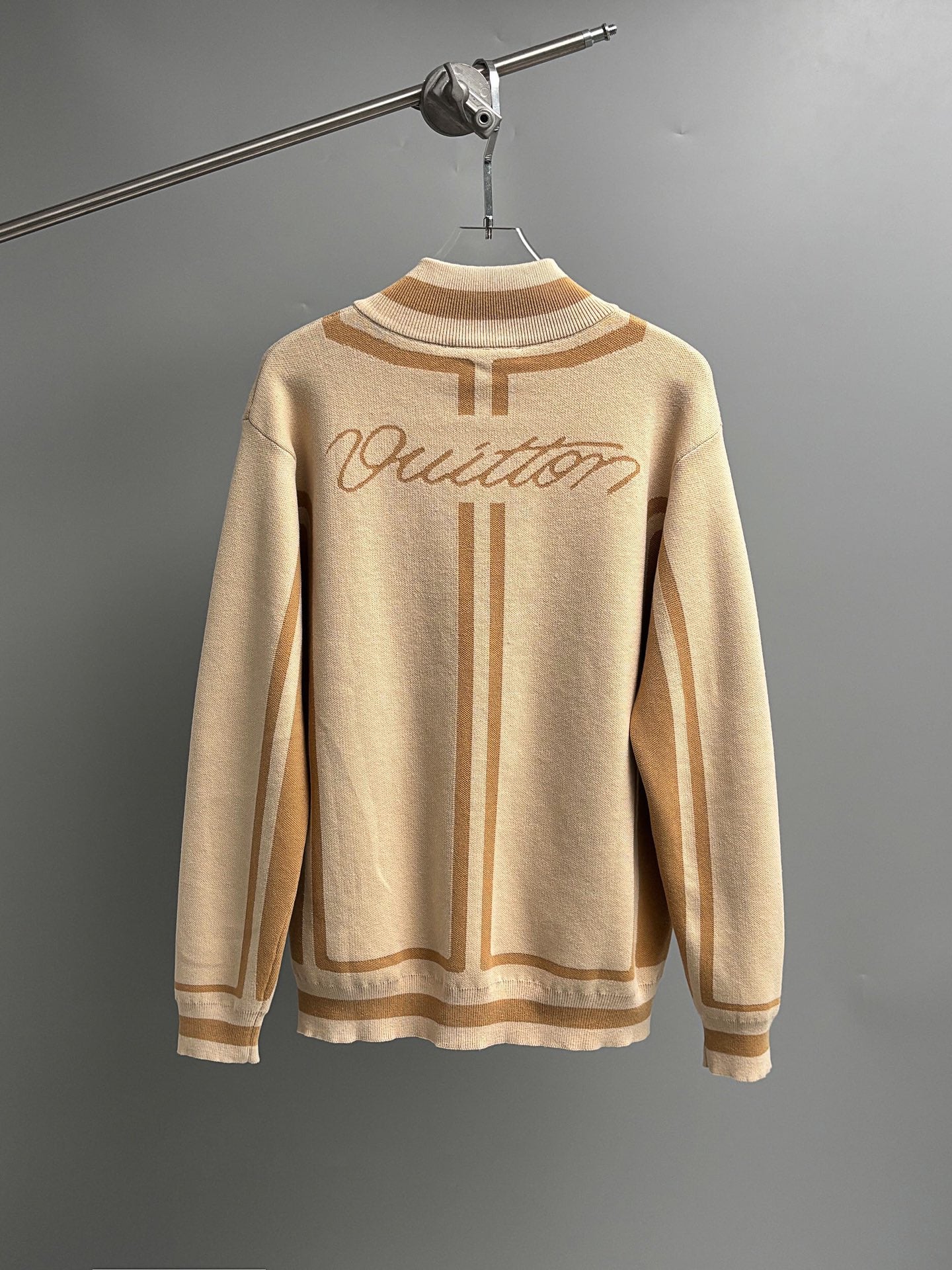 LV 26 Men's Intarsia Knit Jacket 493095