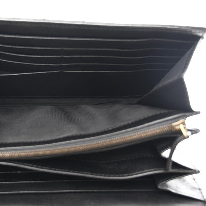 Calfskin Matelasse GG Marmont Chain Wallet Black