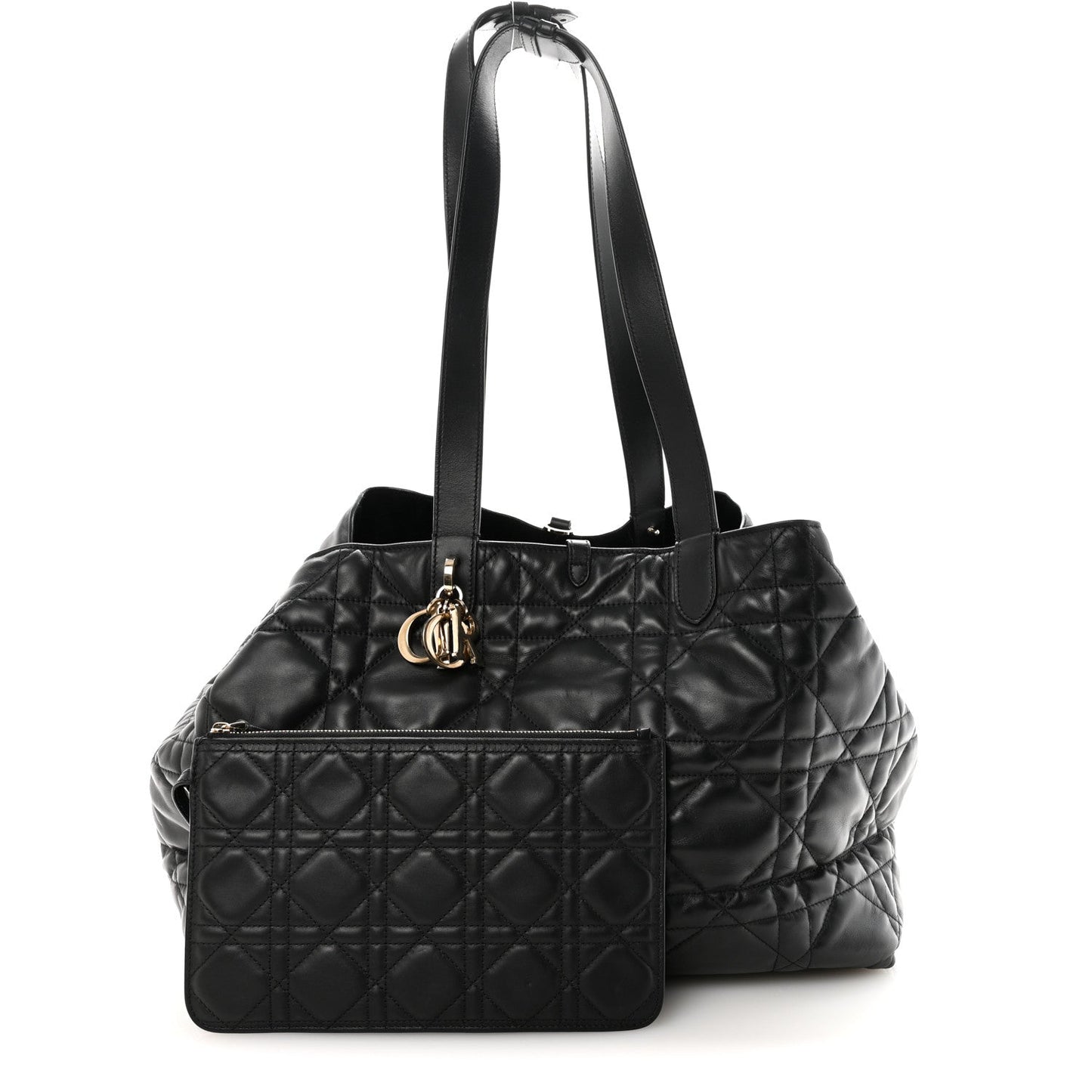 Calfskin Macrocannage Large Toujours Black
