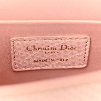 Snakeskin 30 Montaigne Box Bag Rose Clair