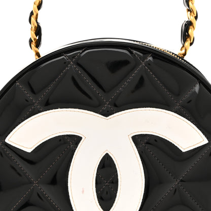 Patent CC Round Vanity Case Black