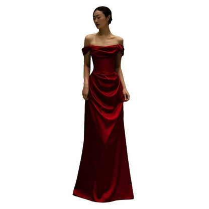 Off-Shoulder Evening Gown Long Prom Evening Formal Dresses       cg25146