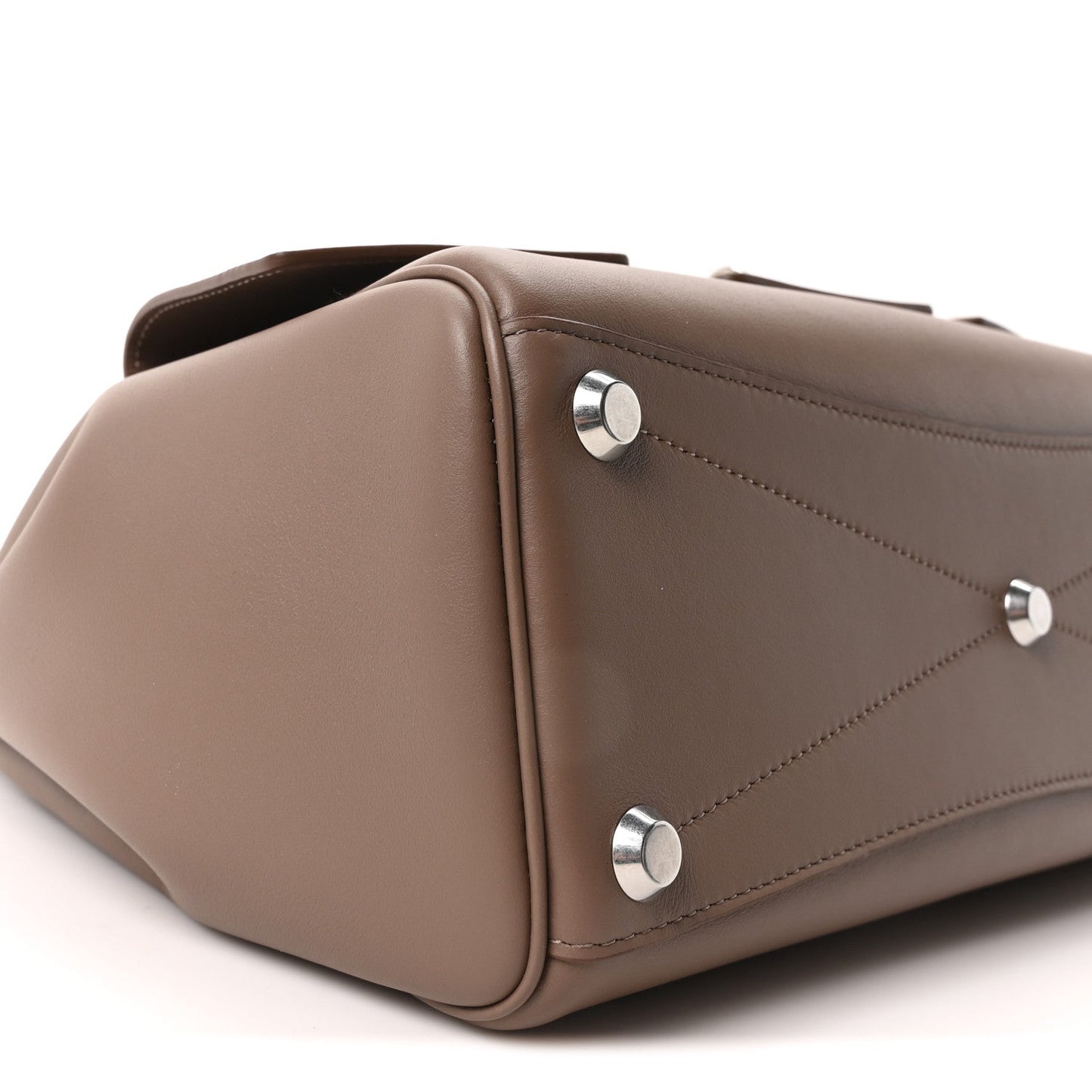 Smooth Calfskin Small Bel Air Carry All Bag Taupe