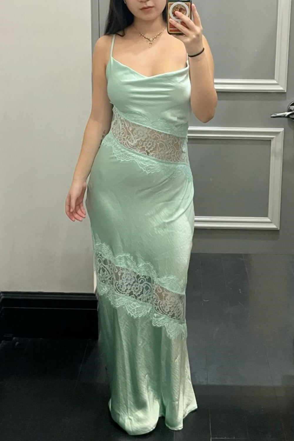formaldressy-Wedding guest dress green exquisite lace long floor-length evening dress prom dress party dress gh5916