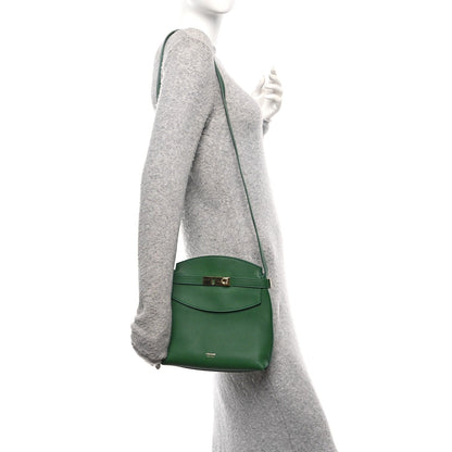Calfskin Small Hug Messenger Bag Forest Green