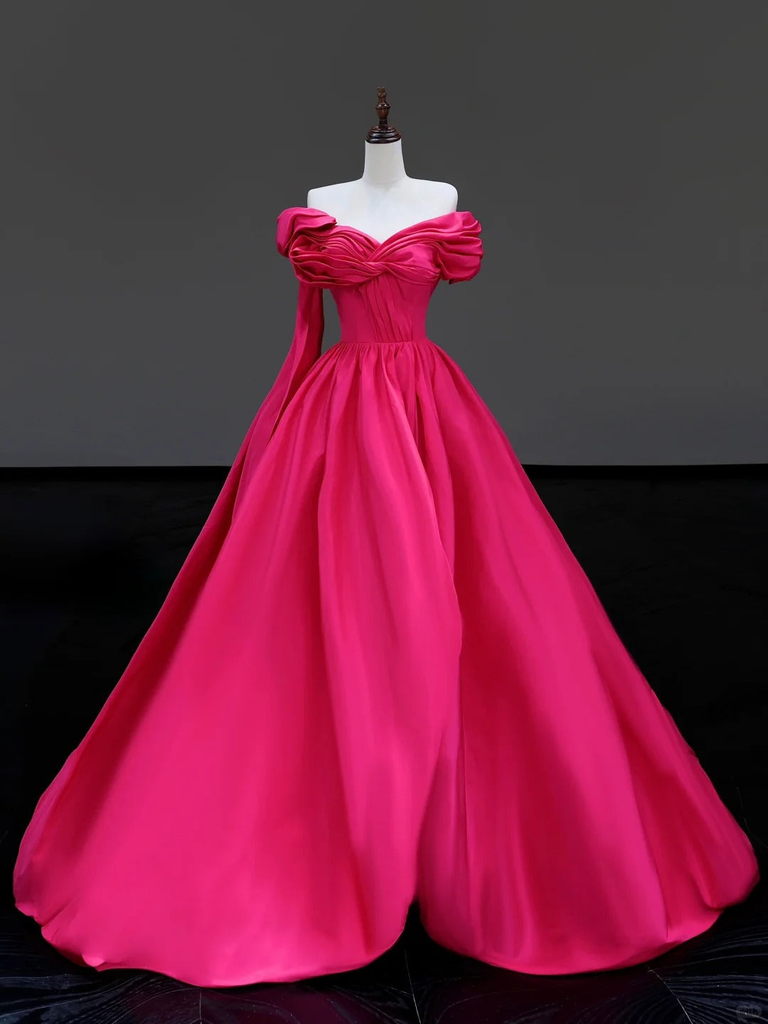 formaldressy -Pink elegant long satin prom dress evening dress party dress gh5122