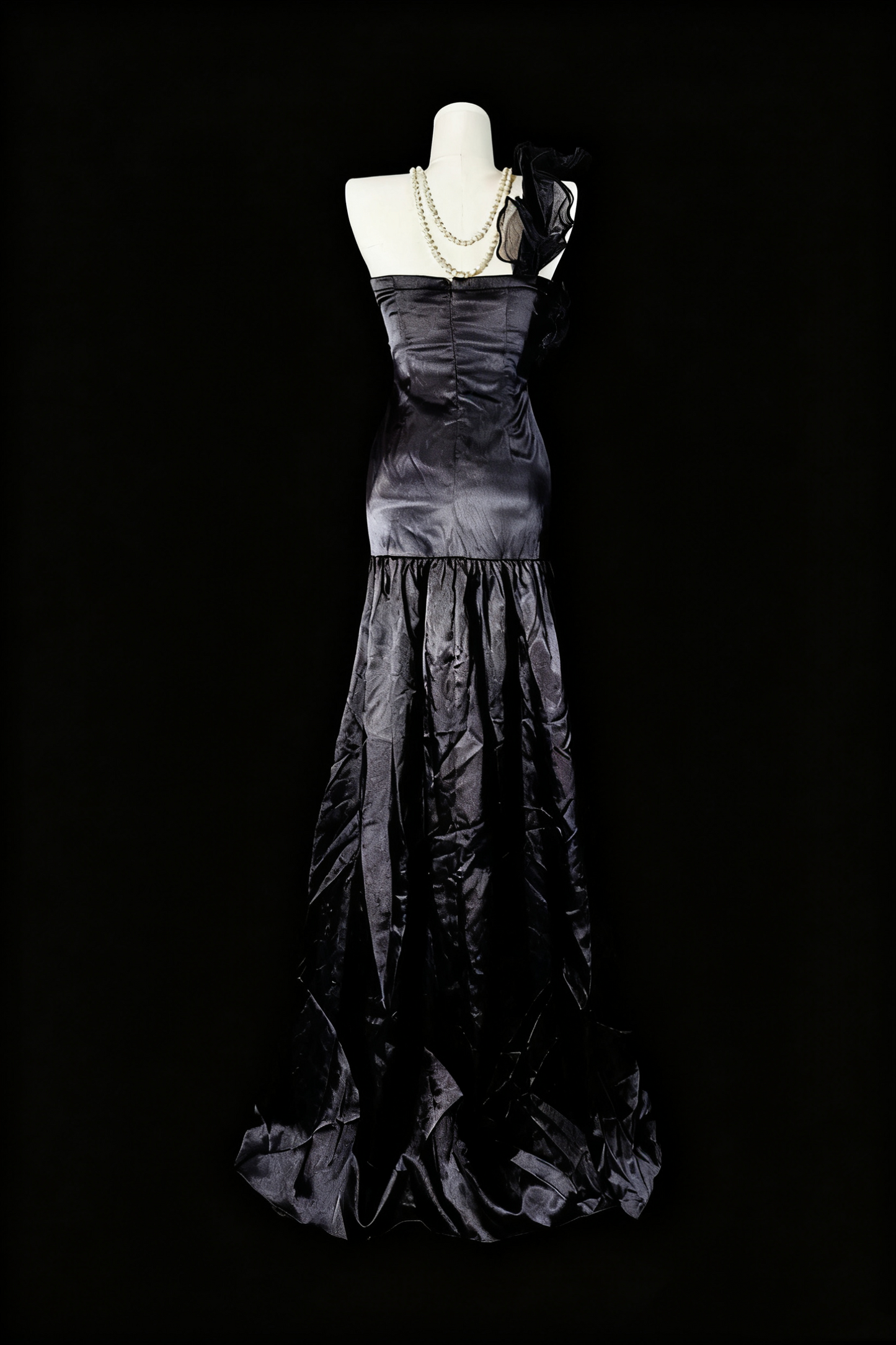 formaldressy-Grey Delicate Beaded Long Satin Prom Dress gh6283