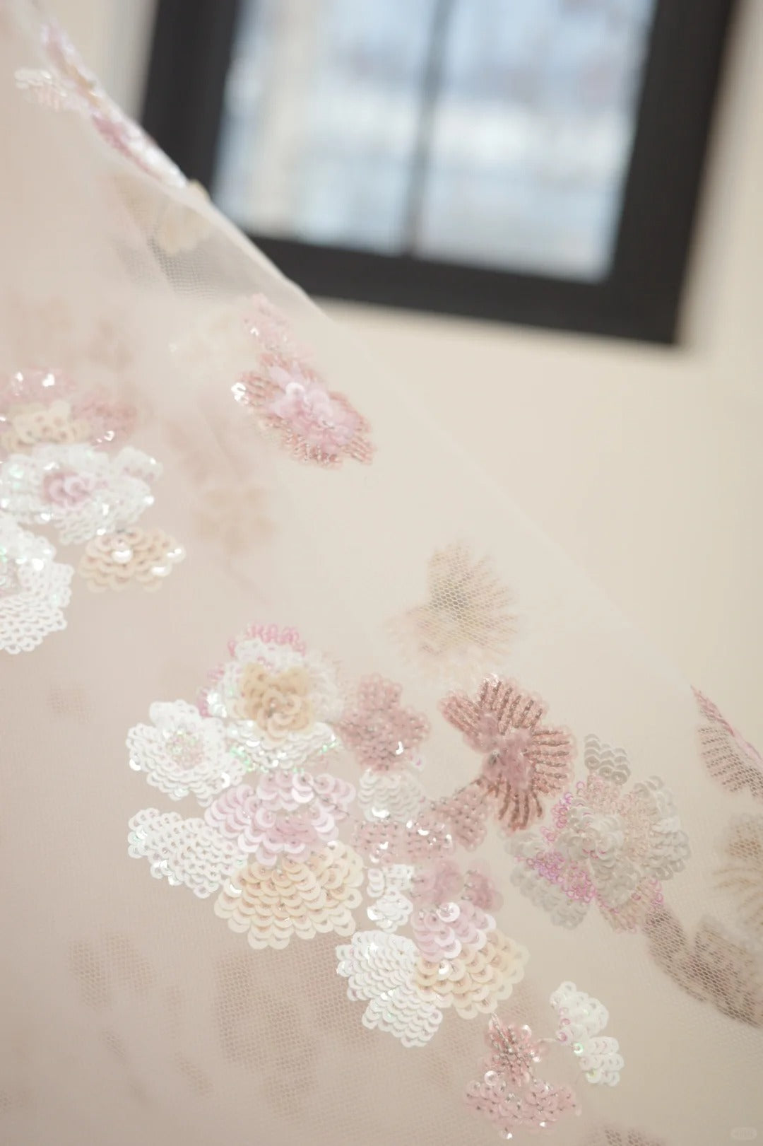 formaldressy-Pink floral fashion long tulle sequin homecoming dress birthday dress Prom dress evening dress gh5071