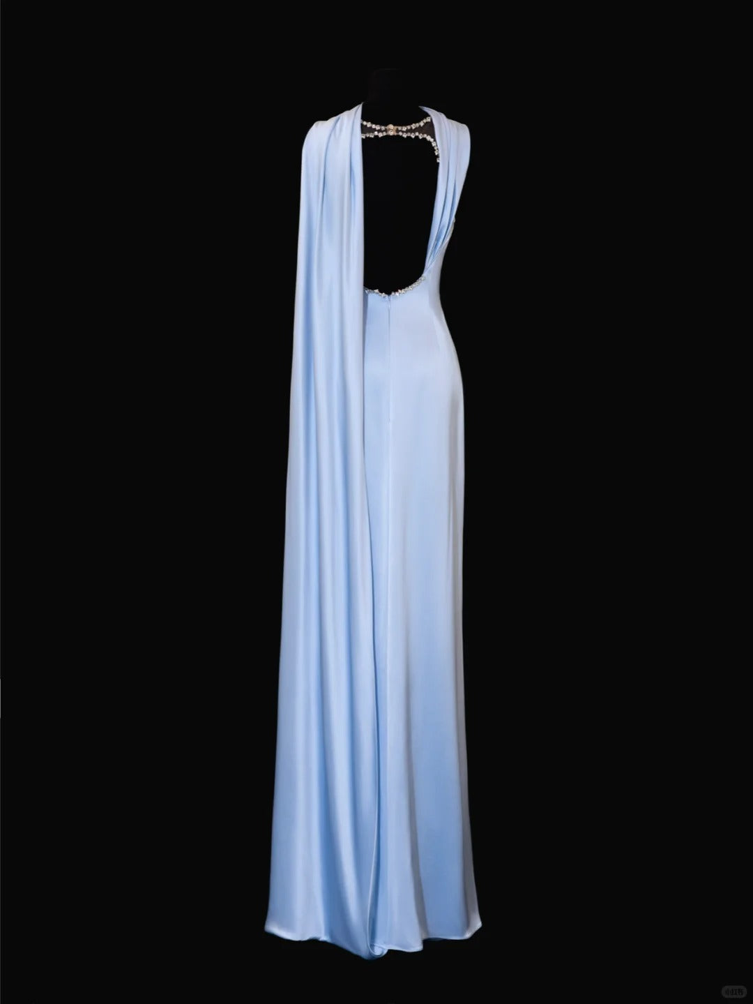 formaldressy-Blue exquisite beading fashion long satin prom dress evening dress party dress gh5379