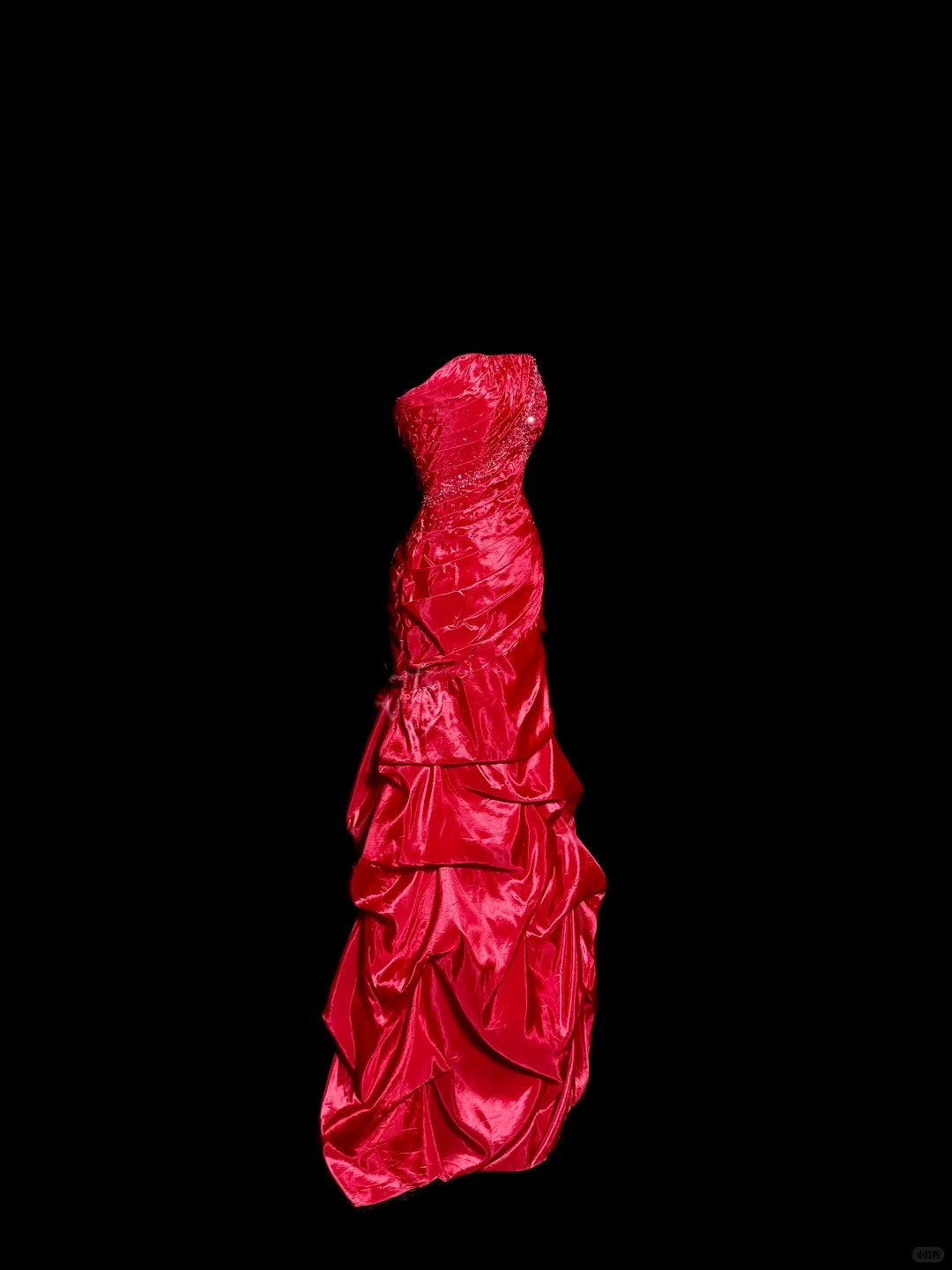formaldressy-Red exquisite beaded vintage dress long satin floor-length ball gown graduation dress gh5241