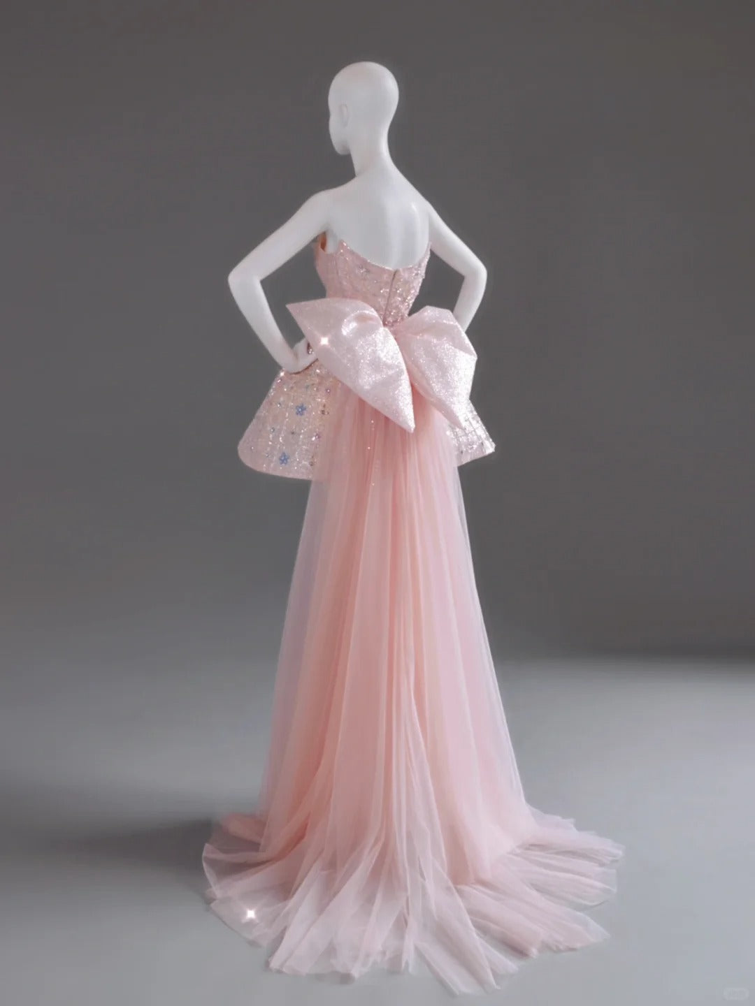 formaldressy-Pink Exquisite Beading Fashion Short Satin Homecoming Dress Birthday Party Dress gh5413