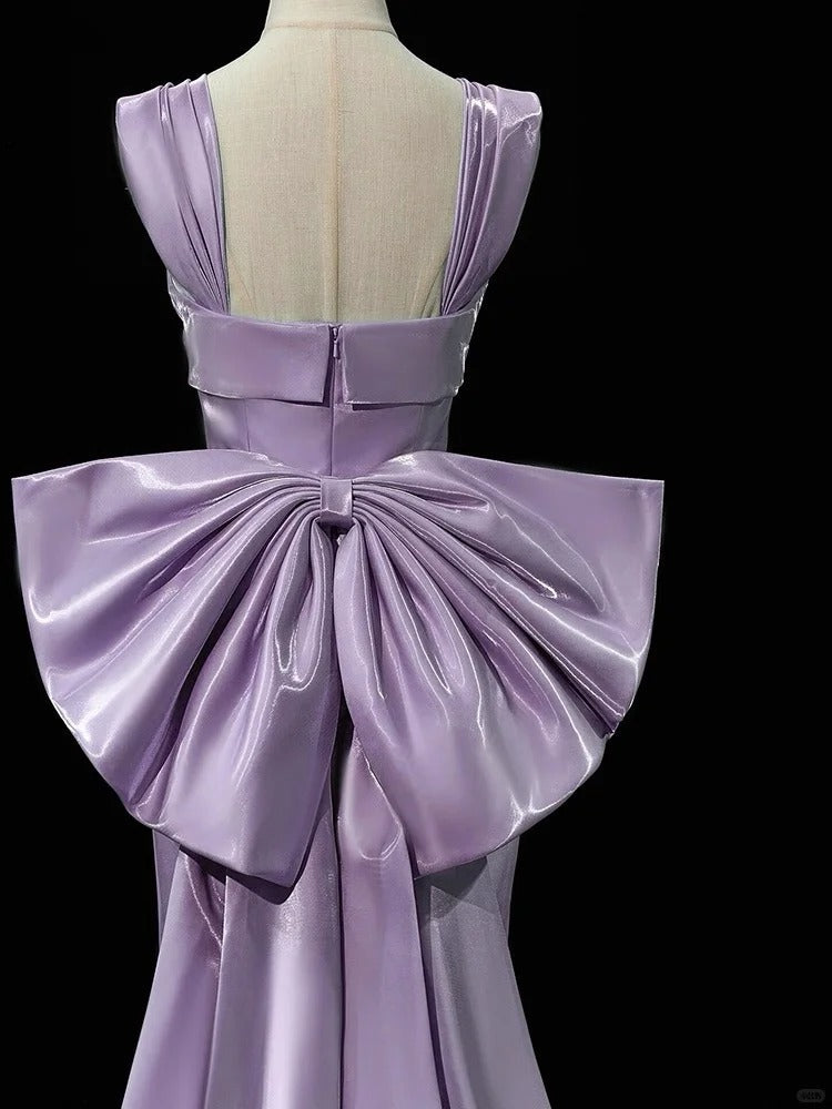 formaldressy-Purple Dress Elegant Dress Satin Dress Long Dress Formal Prom Gown Ball Dress Graceful Dress gh5308