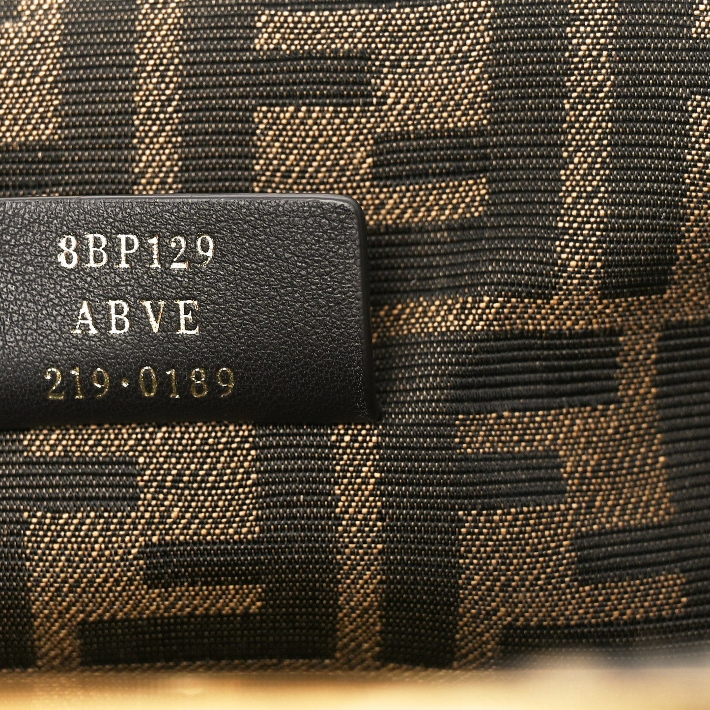 Shiny Nappa Small Fendi First Black