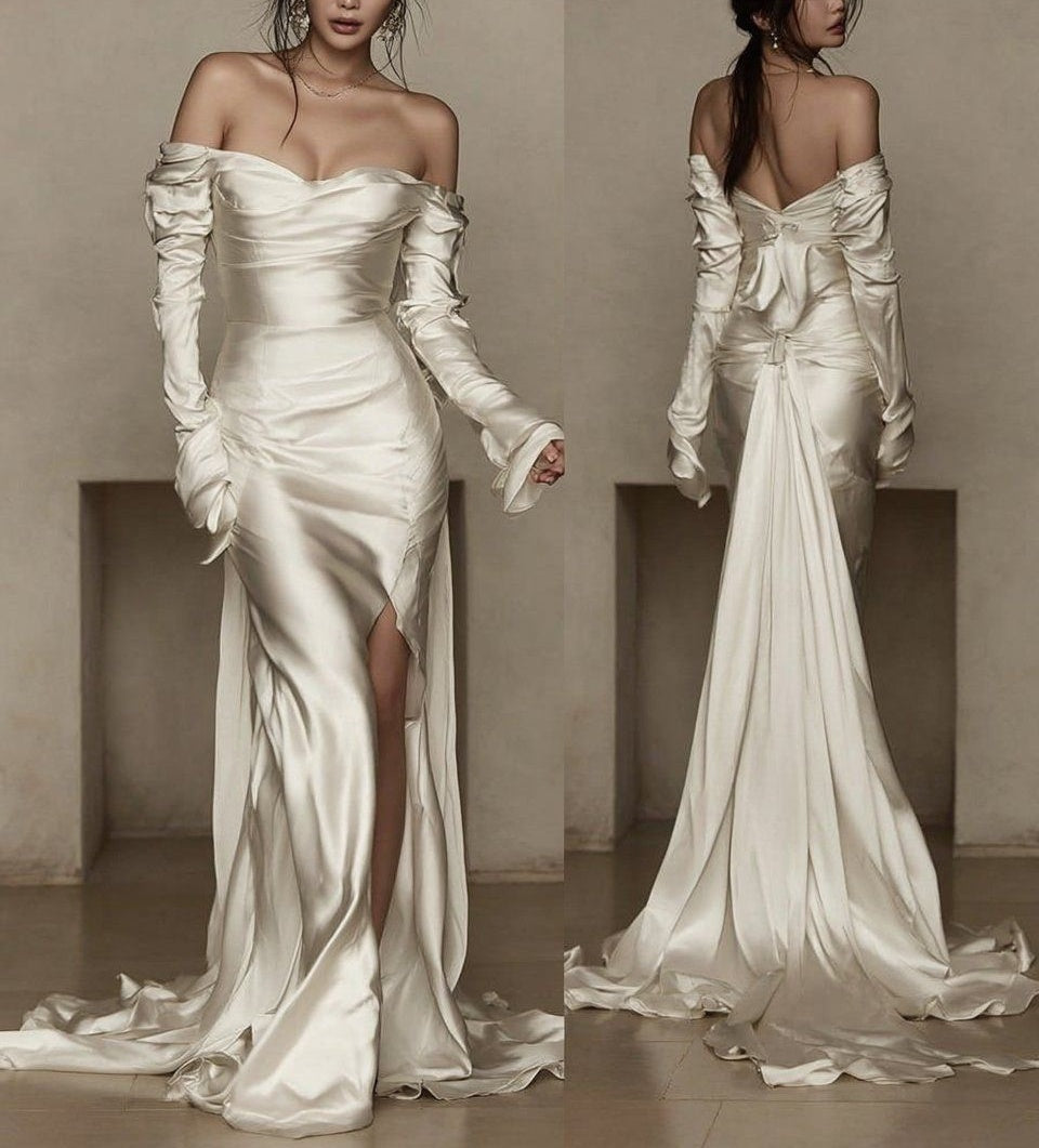 formaldressy-Elegant satin long Prom dress gh6227
