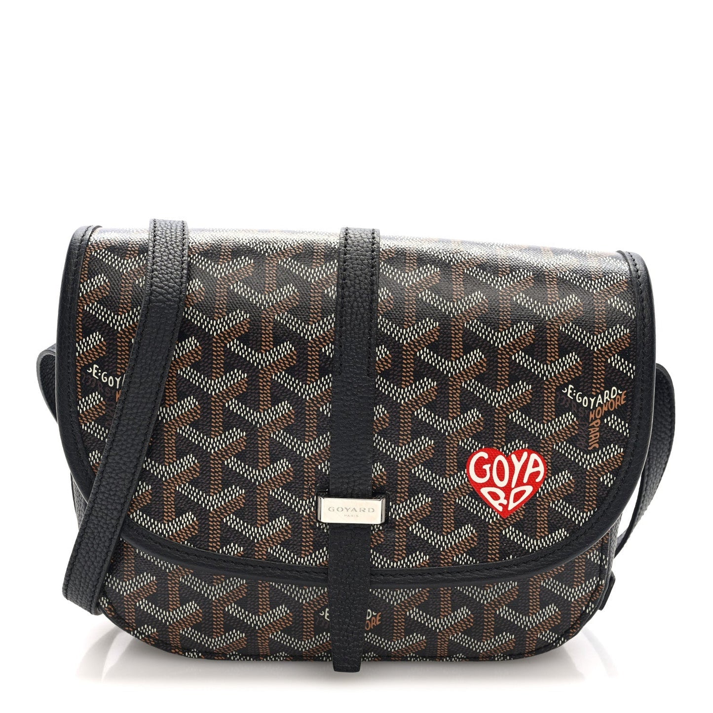 Goyardine Belvedere II PM Messenger Bag Black