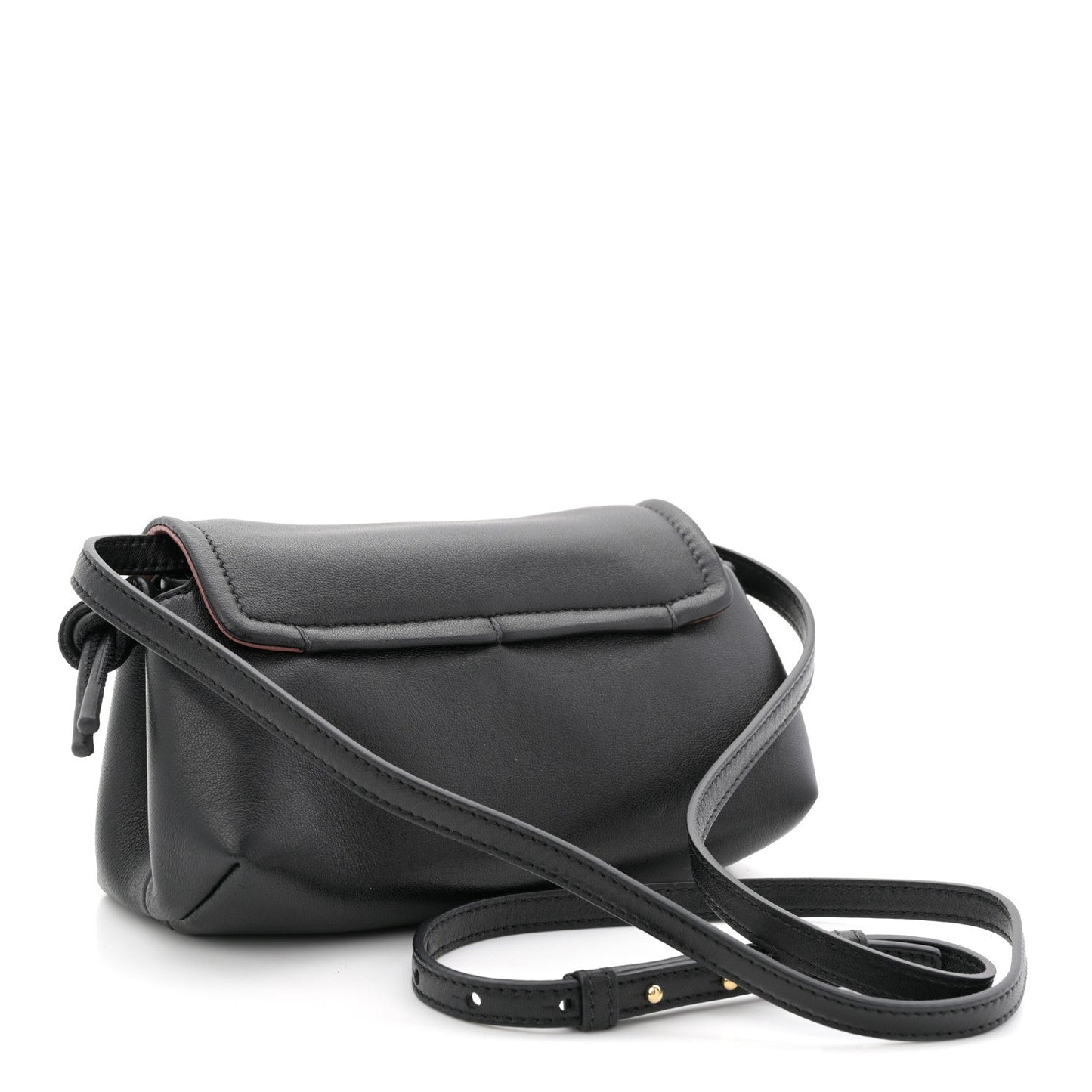 Lambskin Vlogo Mini Crossbody Bag Black