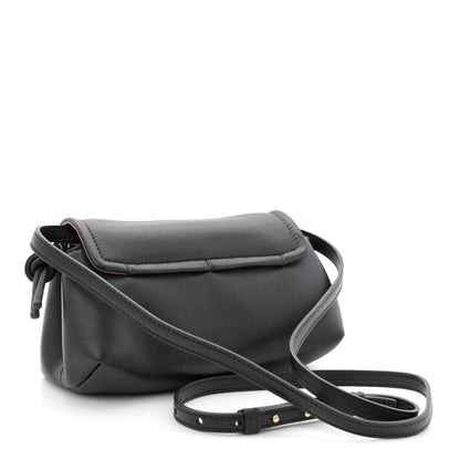 Lambskin Vlogo Mini Crossbody Bag Black