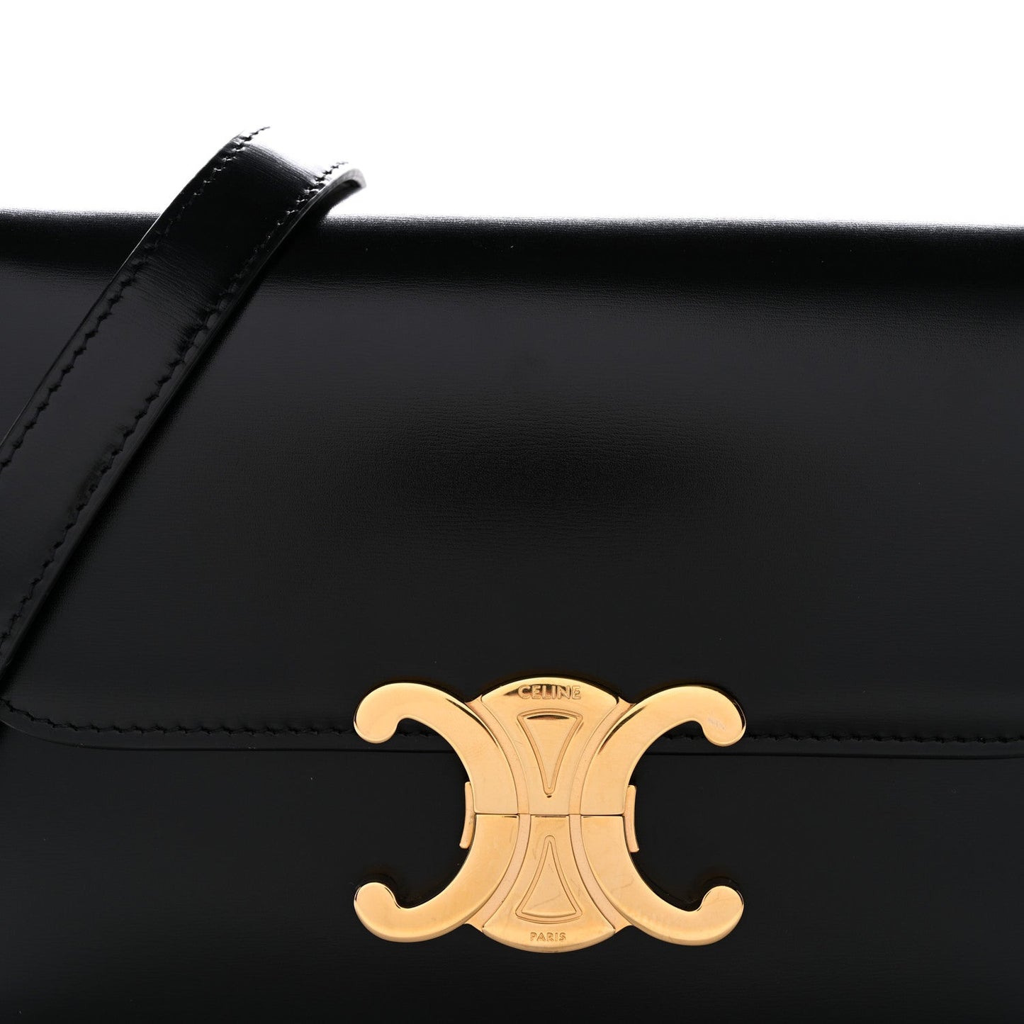 Shiny Calfskin Teen Triomphe Black