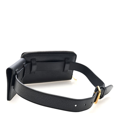 Calfskin GG Marmont Double Belt Bag 70 28 Black