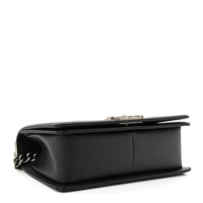 Caviar Quilted Medium Boy Flap Black