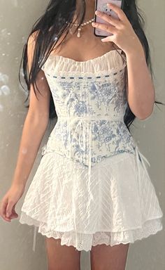 formaldressy-- Blue floral elegant short chiffon homecoming dress for girls garden party dress blue and white porcelain gh5721