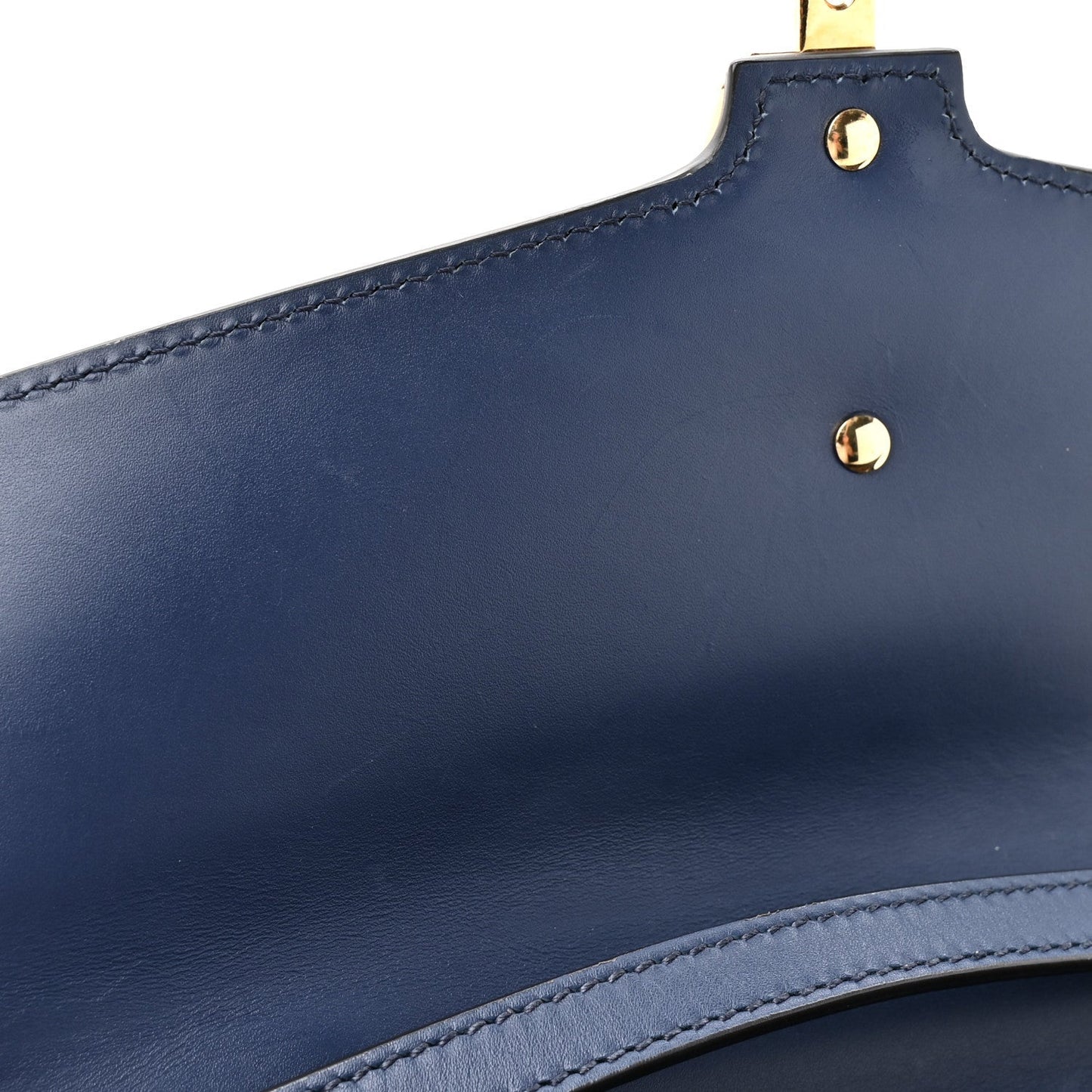 Calfskin Medium Sylvie Top Handle Bag Blue
