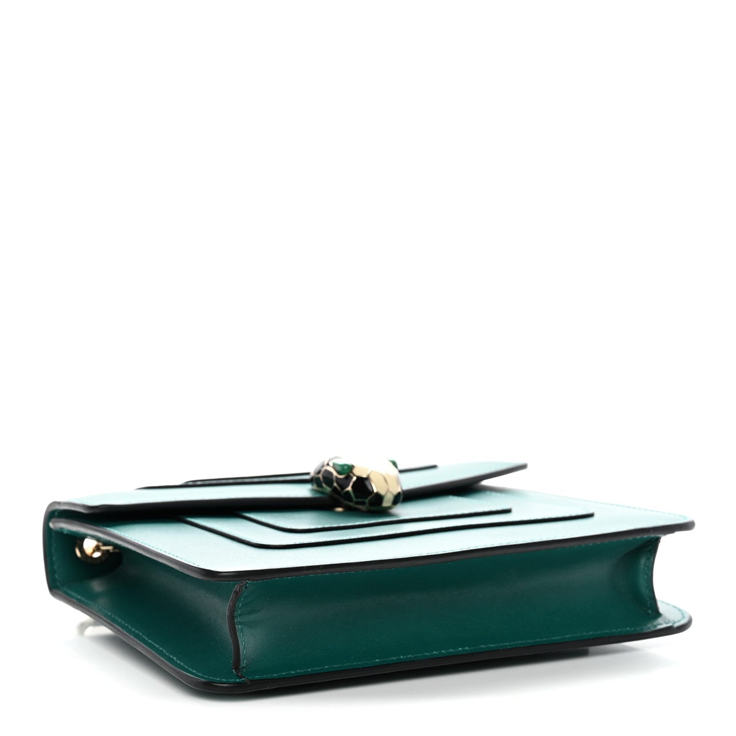 Calfskin Small Serpenti Forever Snake Strap Crossbody Bag Emerald Green