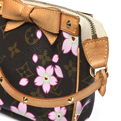 Monogram Cherry Blossom Pochette Accessories Brown