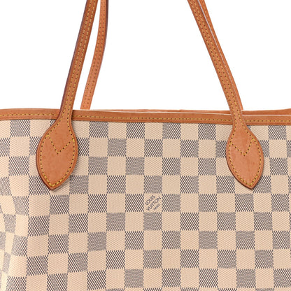 Damier Azur Neo Neverfull MM Rose Ballerine