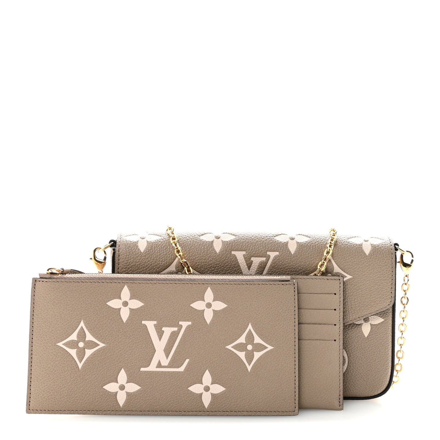 Empreinte Monogram Giant Felicie Pochette Tourterelle Creme