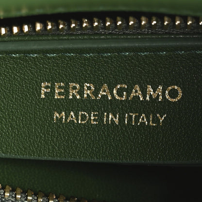 Calfskin Small Hug Messenger Bag Forest Green