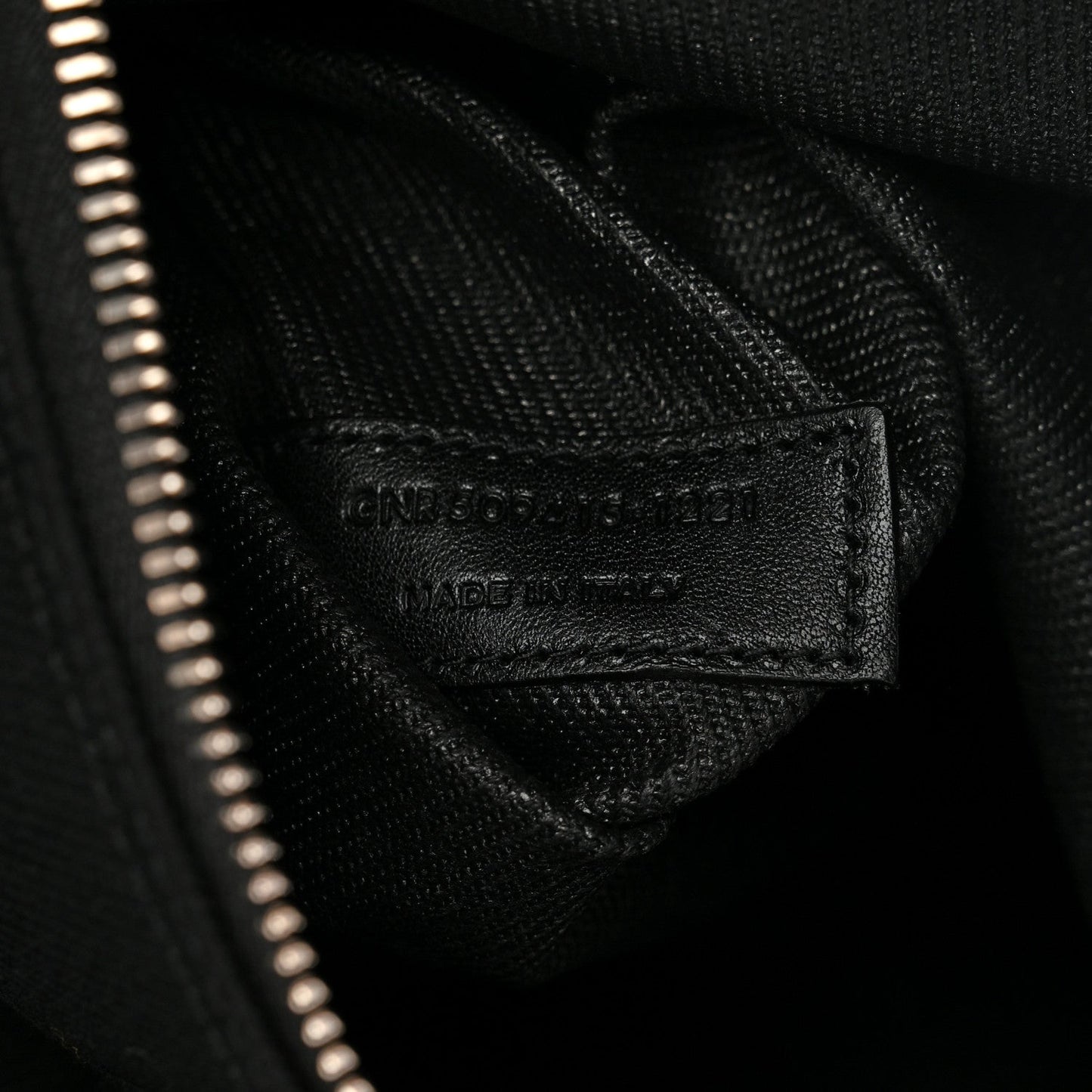 Linen Calfskin Rive Gauche Tote Black