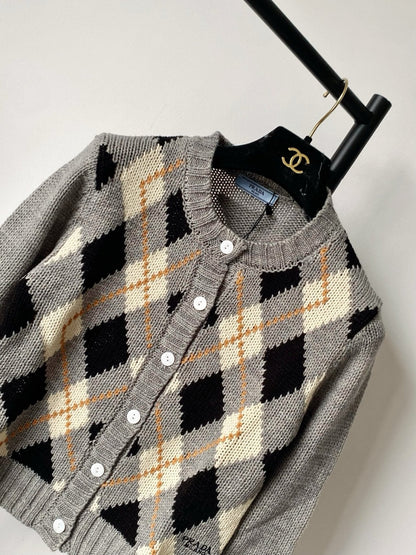 Prada 25 Cardigan Multicolor Wool 293871