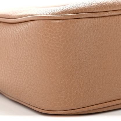 Pebbled Calfskin Small Soho Disco Bag Camelia