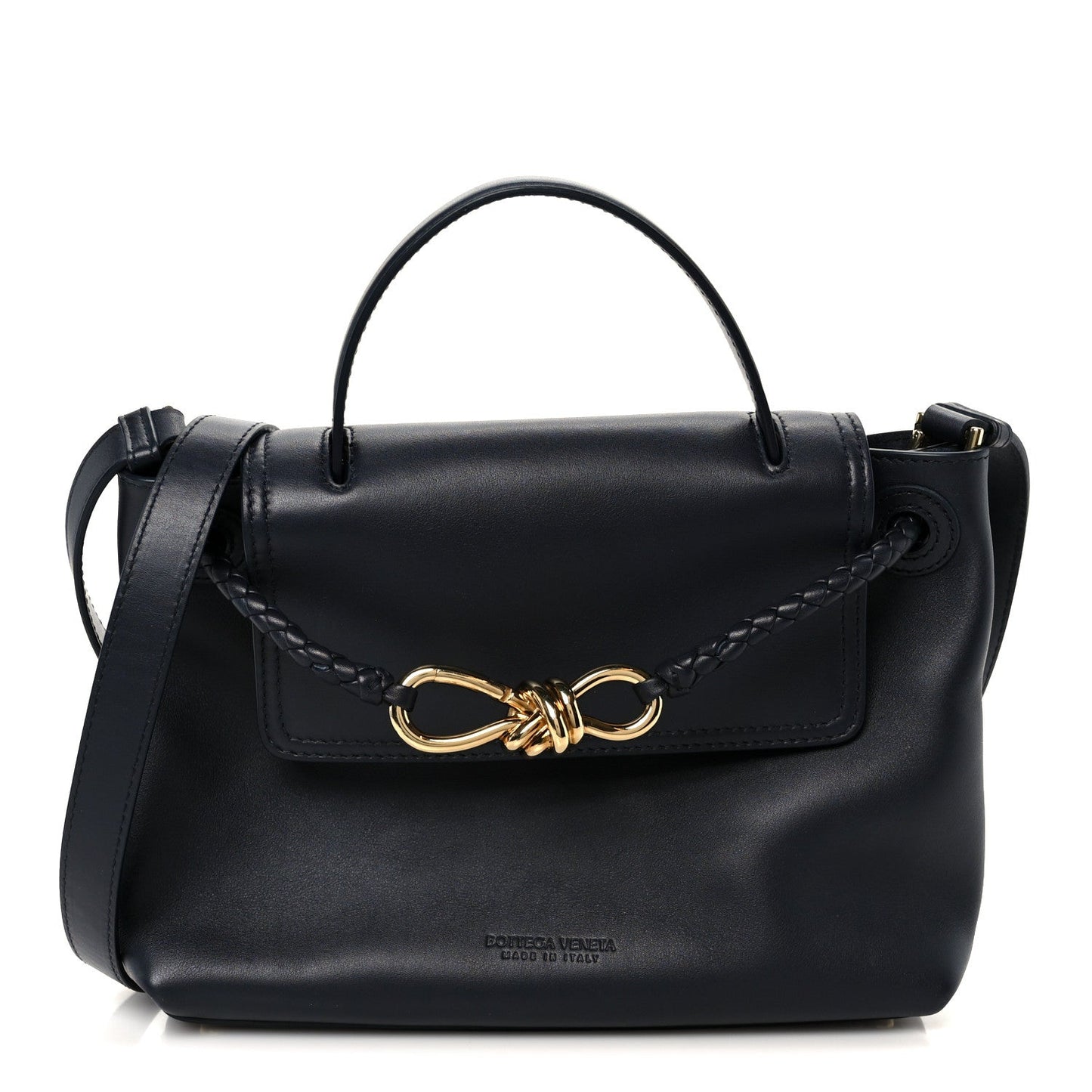 Silky Calfskin Small Ciao Ciao Black