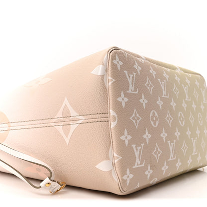 Monogram Giant Spring In The City Neverfull MM Sunset Kaki