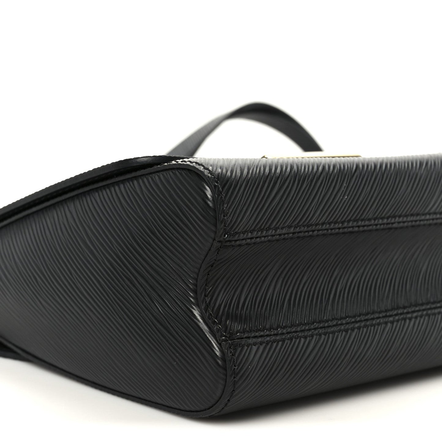 Epi Twist Braided Strap Shoulder Bag MM Black