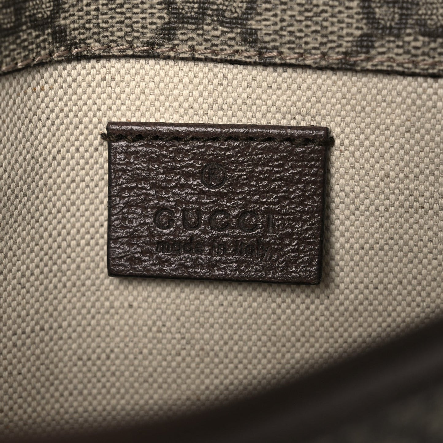 GG Supreme Monogram Neo Vintage Web Belt Bag Brown