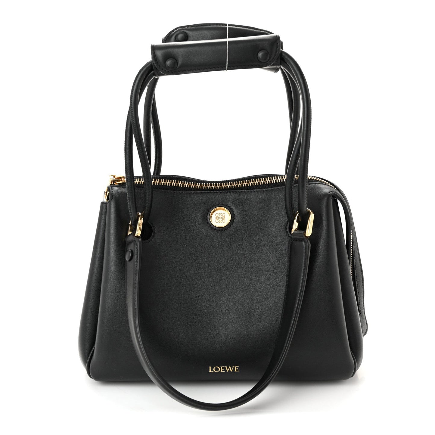 Supple Calfskin Small Madrid Bag Black
