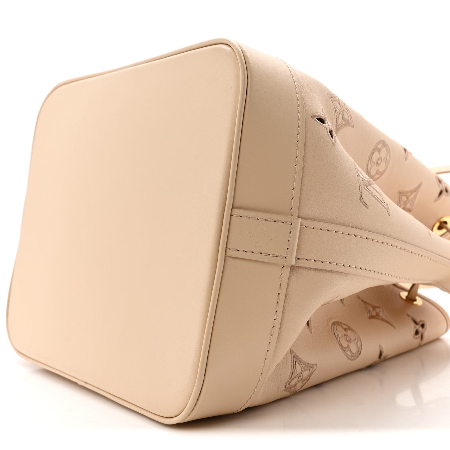 Calfskin Monogram Cutout Petit Noe Neutral