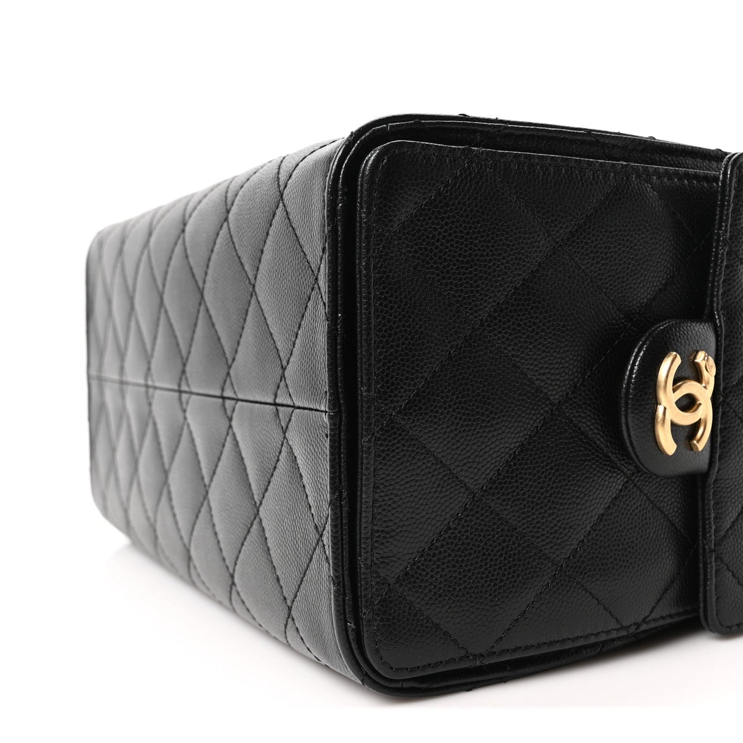 Caviar Quilted Small Chanel 25 Handbag Black