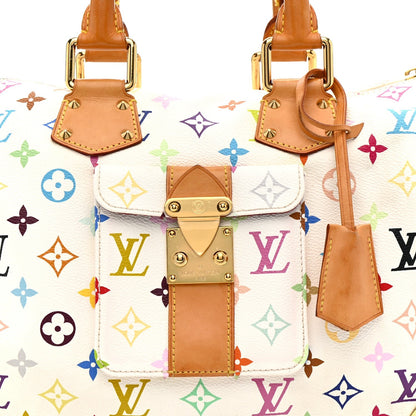 Monogram Multicolor Speedy 30 White